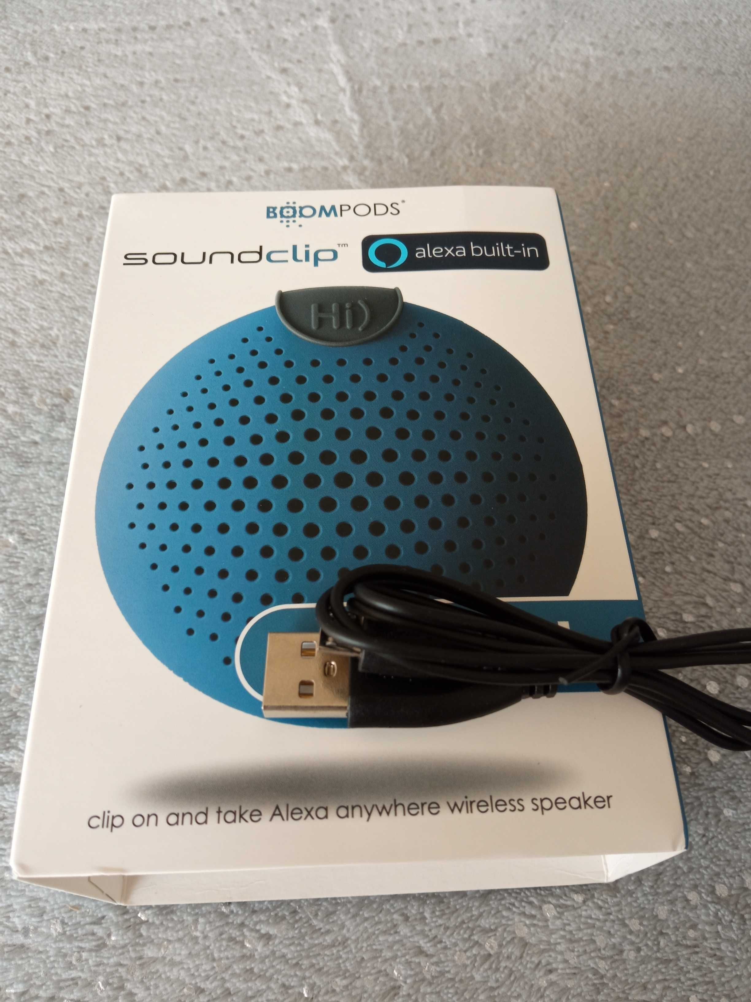 Głośnik przenośny z asystentem Alexa Boompods, głośnik na Bluetooth