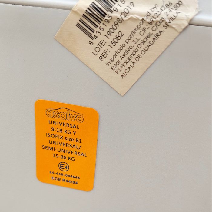Cadeira  auto asalvo