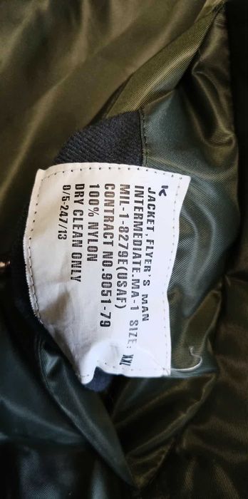 Kurtka Fleyers Delta Intermediate MA-1 USAF r.XXL Olive kl.138cm