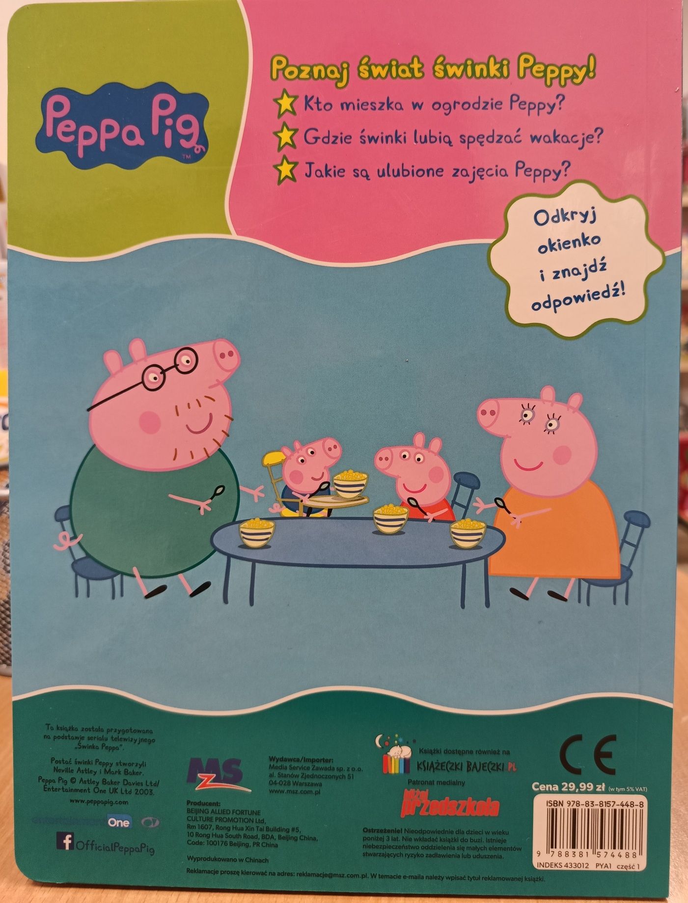 Świnka Peppa. Książeczka z okienkami.