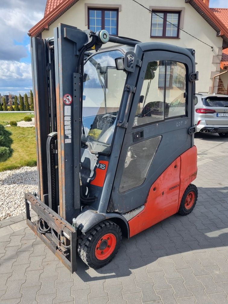 Linde H16D Diesel triplex 4.65m kabina 4 sekcje (H18D,H20D)