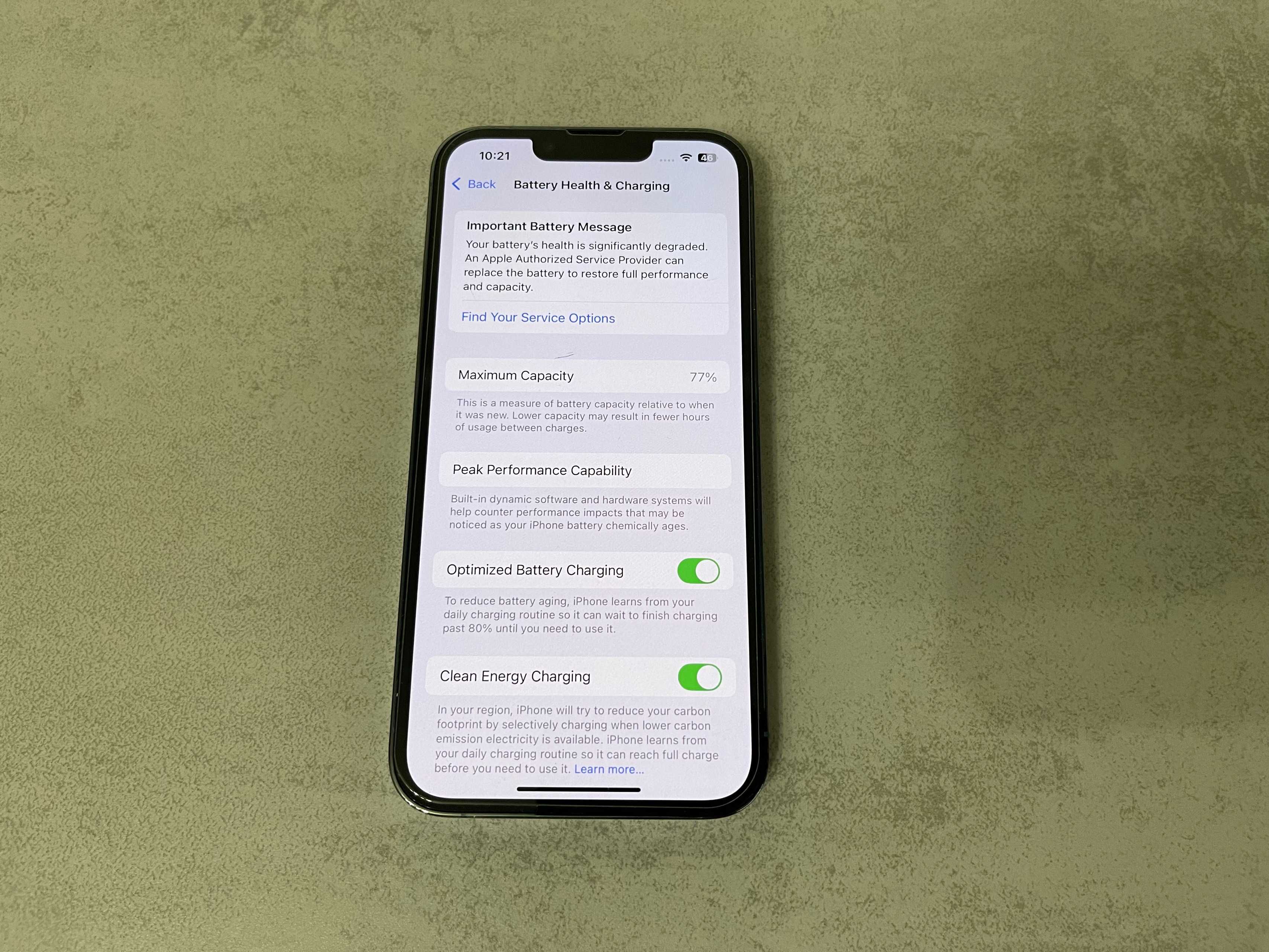Apple iPhone 13 Pro 128GB, MLR53LL/A, 6,1", 128GB батарея 77% Гарантія