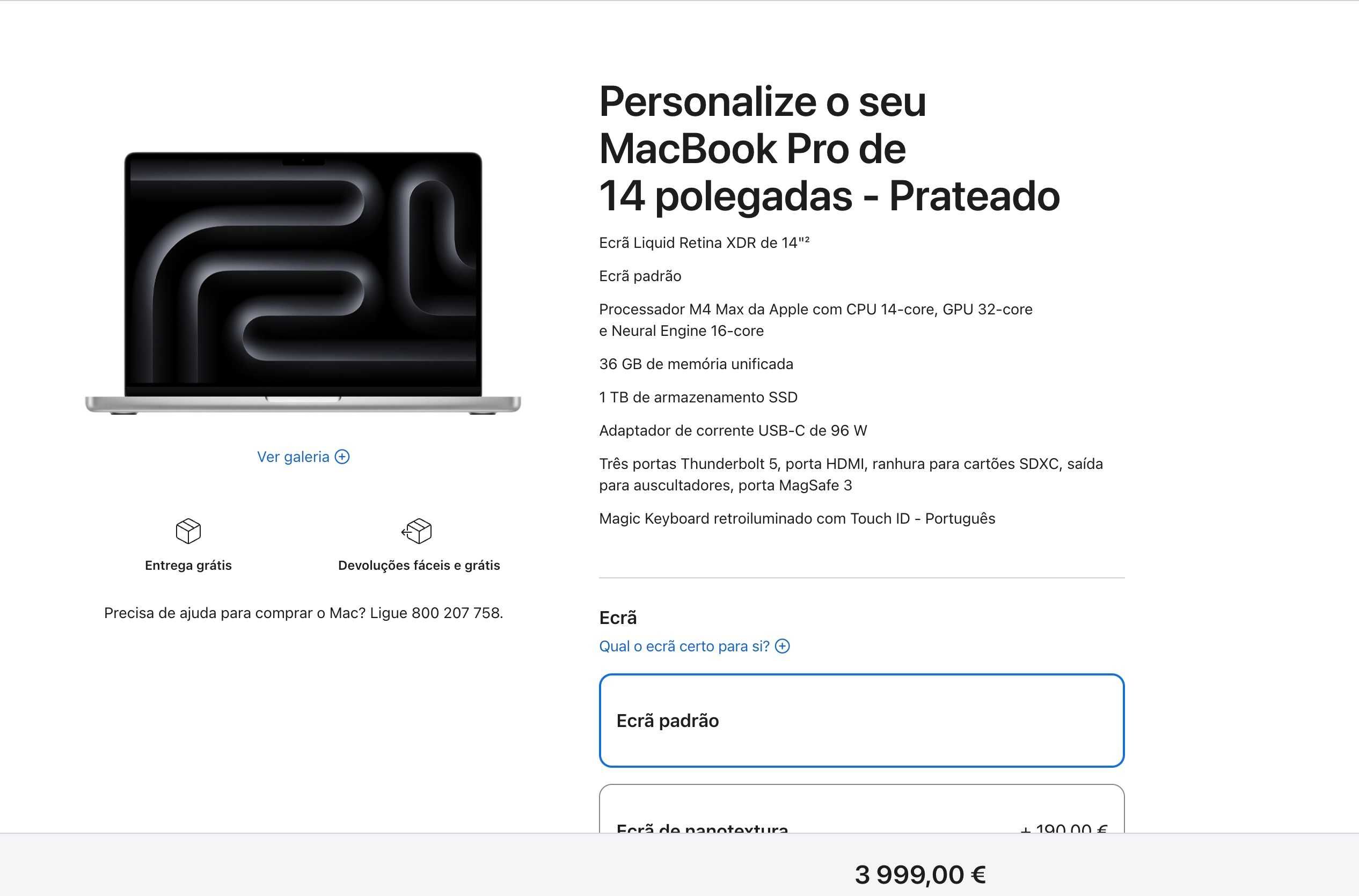 Macbook Pro M4 Max 2025