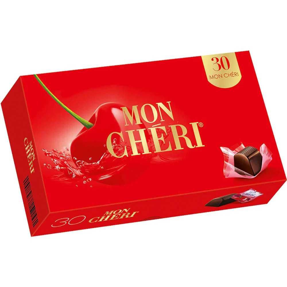 Цукерки Шоколадні з лікером MON CHERI Ferrero Фереро, 315 г. 30шт