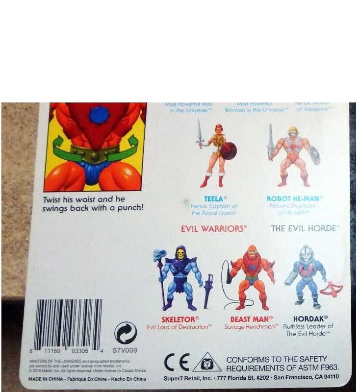 Masters of the universe Beast Man super7 (portes incluídos no preço)