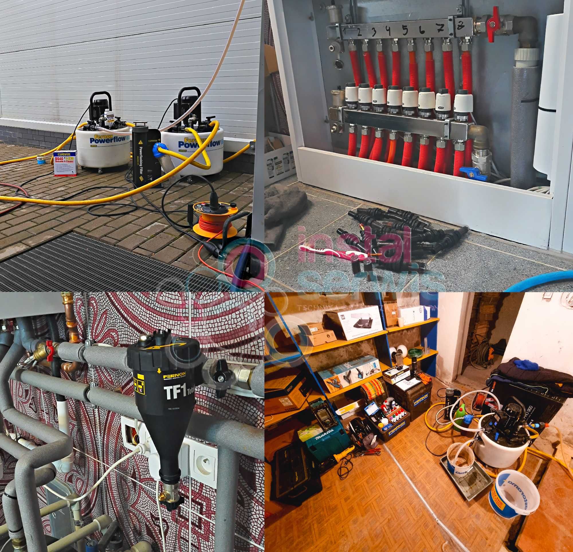 Chemiczne płukanie/czyszczenie instalacji C.O.Uszczelnianie instalacji