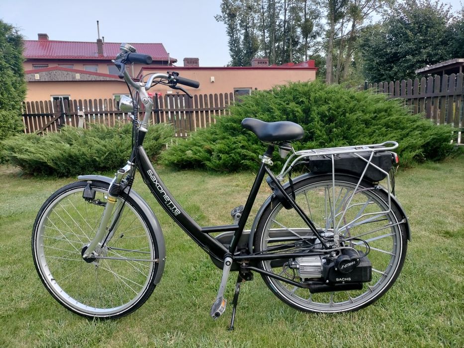 Holenderski rower spalinowy Saxonette Spartamet Sachs E-start