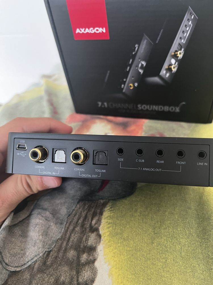 Interfejs audio axagon 7.1 channel soundbox