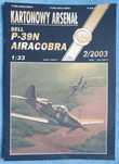 BELL P-39N AIRACOBRA model Kartonowy Arsenał 2/2003 Haliński