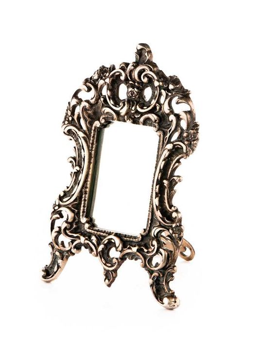 Srebrne Lusterko - Ramka na Zdjęcie - 514g - RYTOSZTUKA - Kraków
