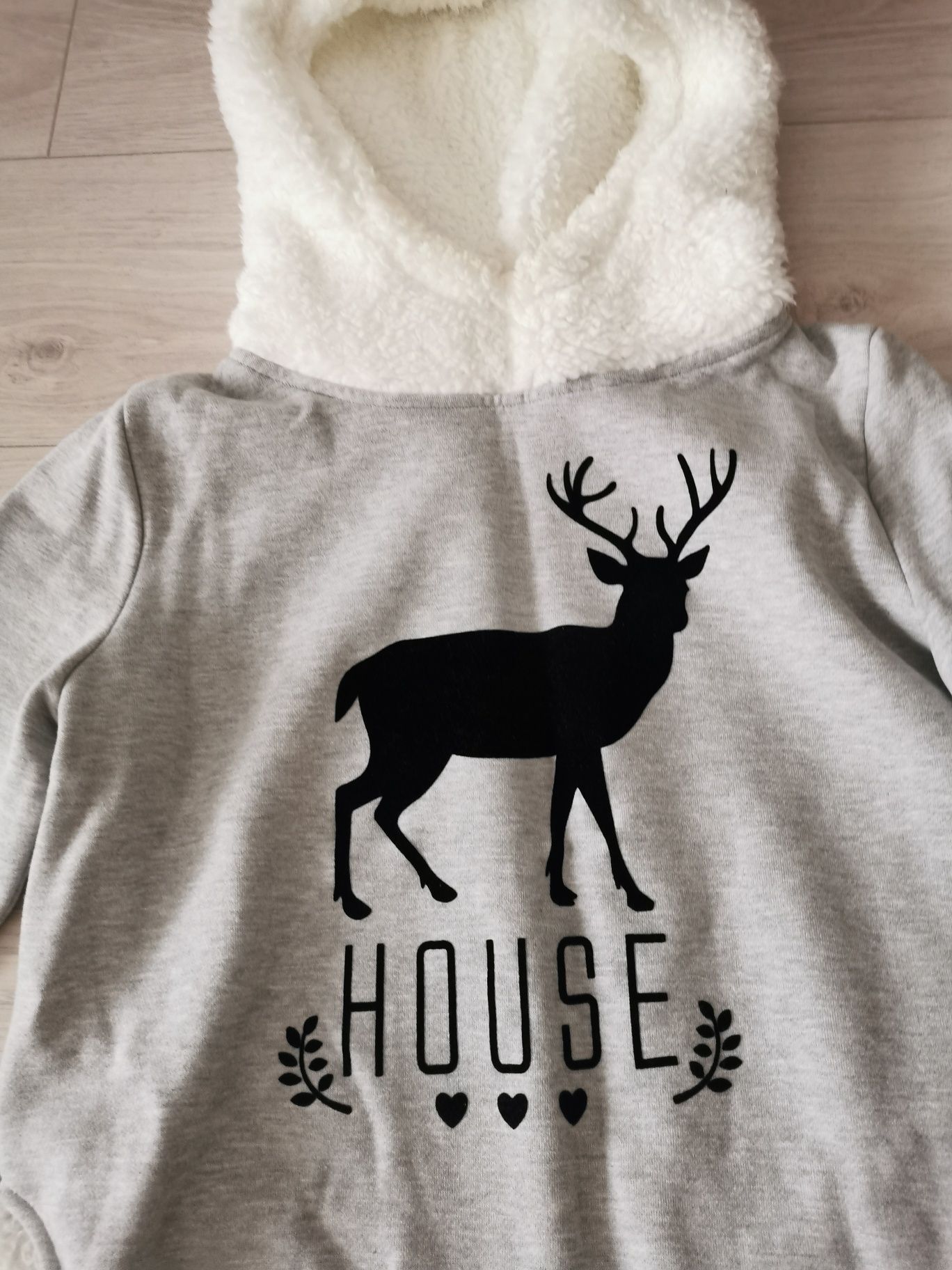 Bluza tunika sukienka futerko miś hit mody zima house kaptur renifer