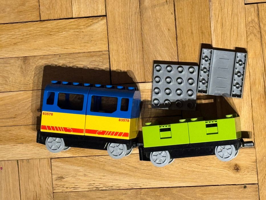 Lego Duplo pociąg Parowy, Towarowy, tory 10872, 10875, 10874, 10882