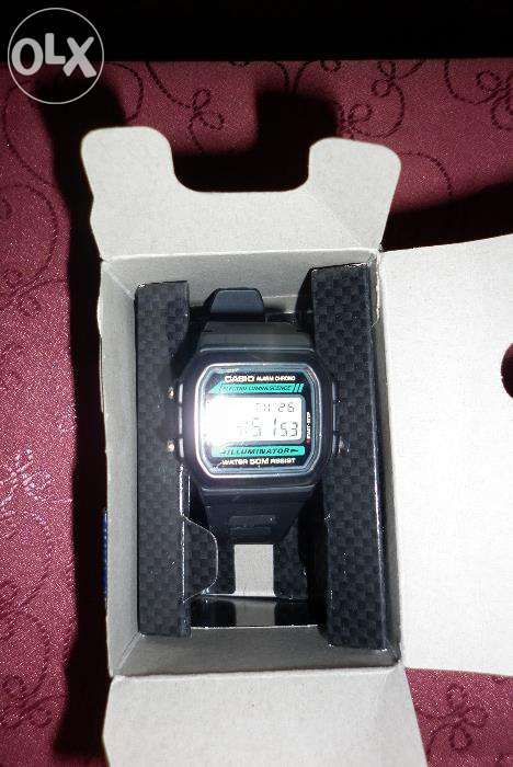 Casio Czarny, Zegarek na Rękę Męski LCD Alarm, Powystawowy