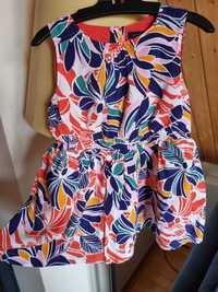 Letnia, śliczna sukienka Tommy Hilfiger dla dziewczynki -2 lata