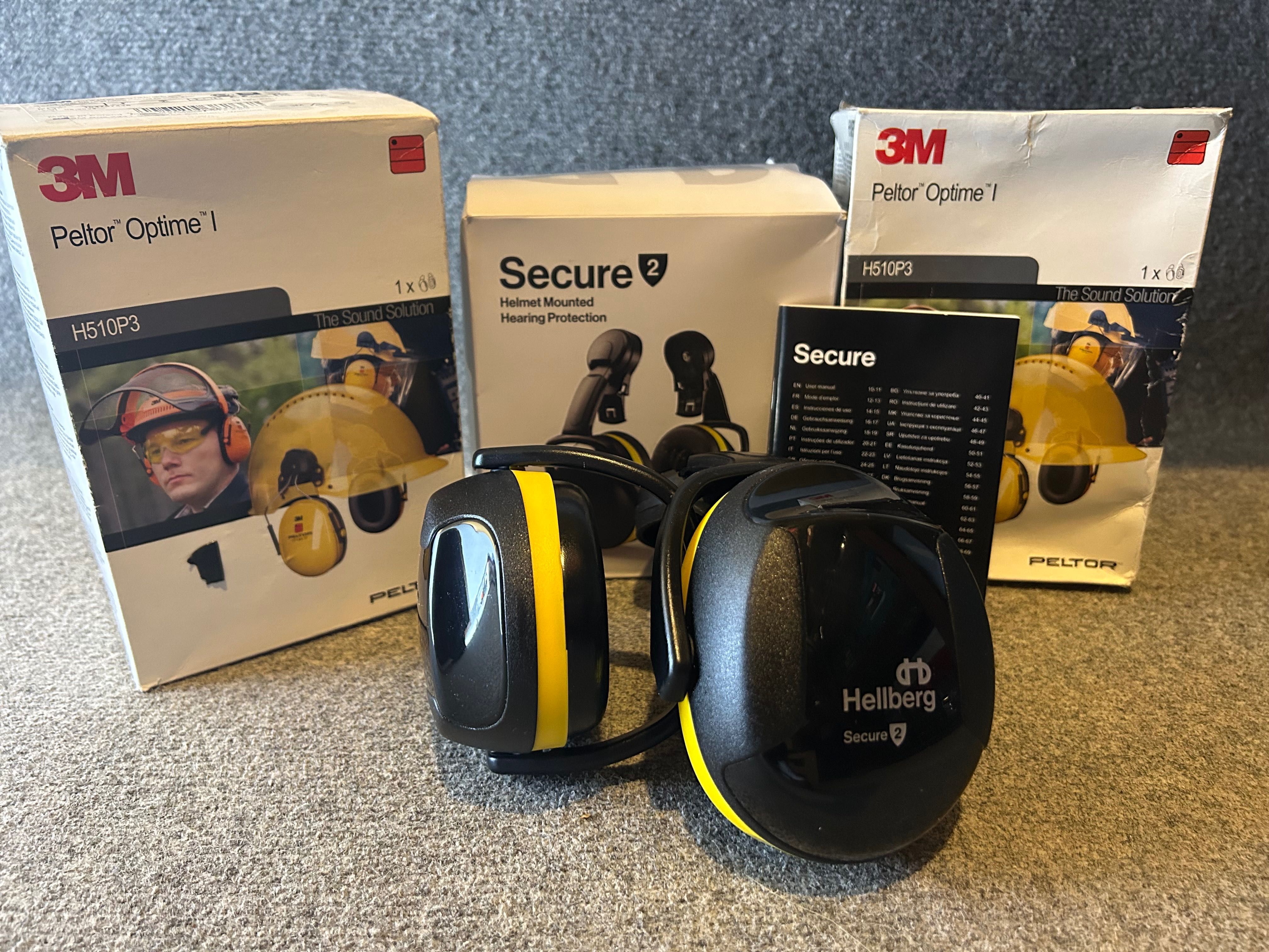 Nauszniki Hellberg+Nauszniki 3M(2 op.)+Kask Gratis !