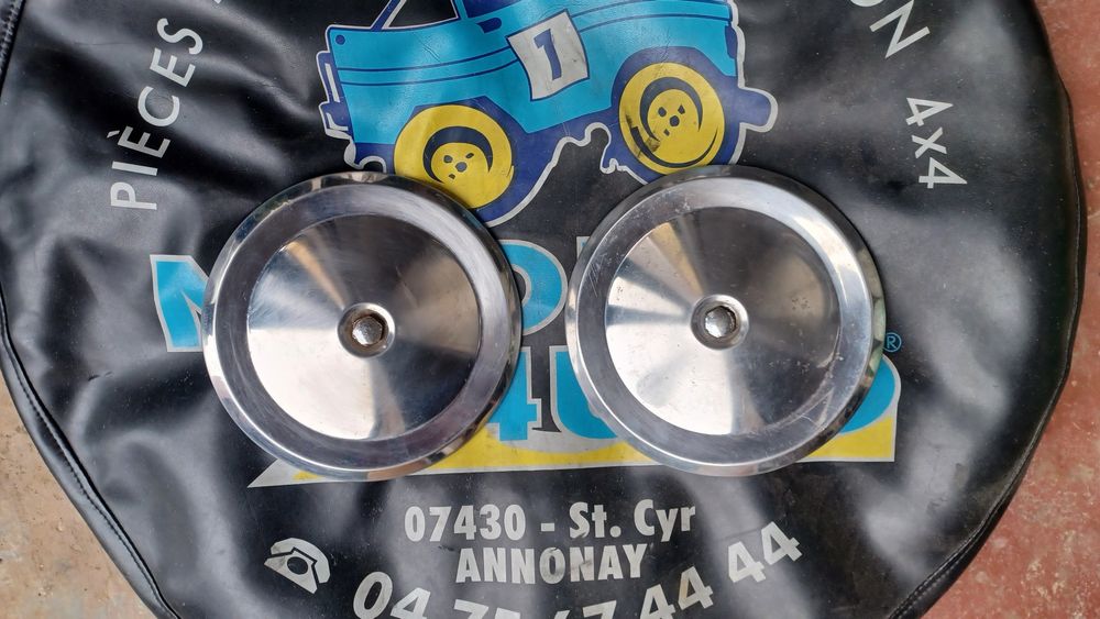 Tampoes 2cv e dyane para jantes cromado