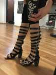 Buty Jeffrey Campbell gothic rock metal uszkodzone