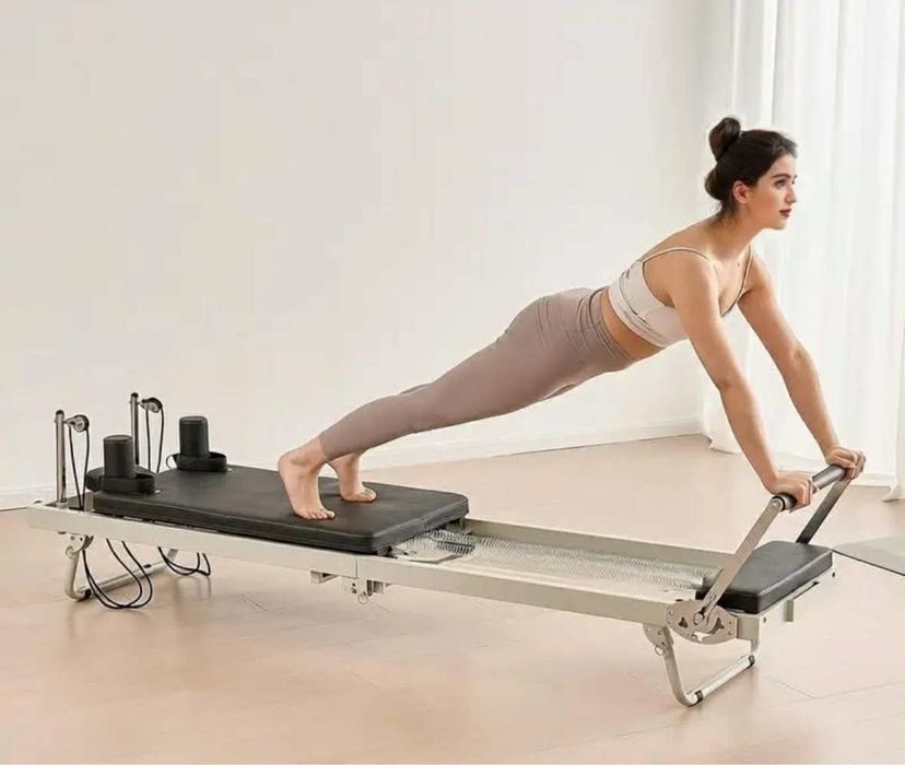 Nowy reformer do pilatesu – składany, Pilates