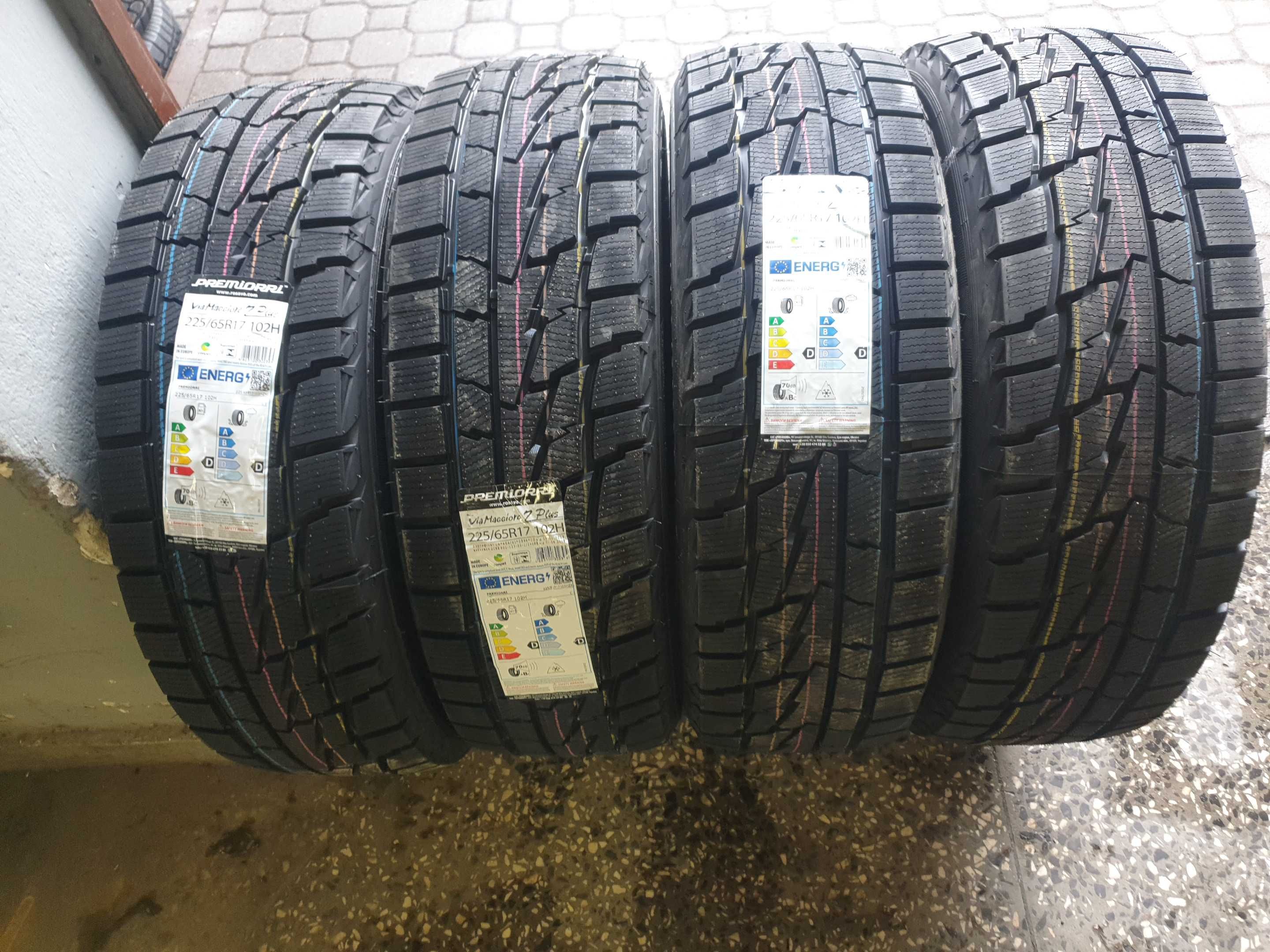 225/65r17 premiorri nowe opony zimowe 2szt dostepne montaż w cenie !