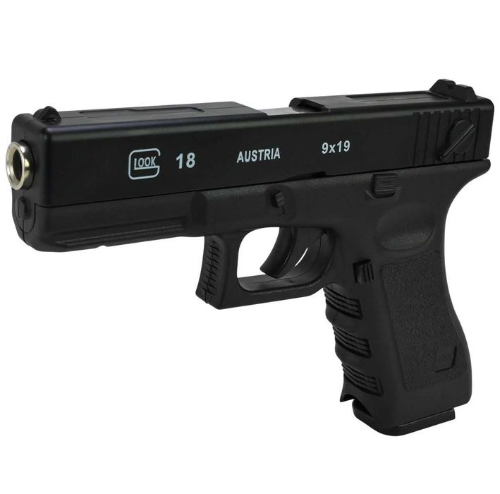 Пістолет Глок Glock 18 на кульках 6 мм метал, пластик іграшковий