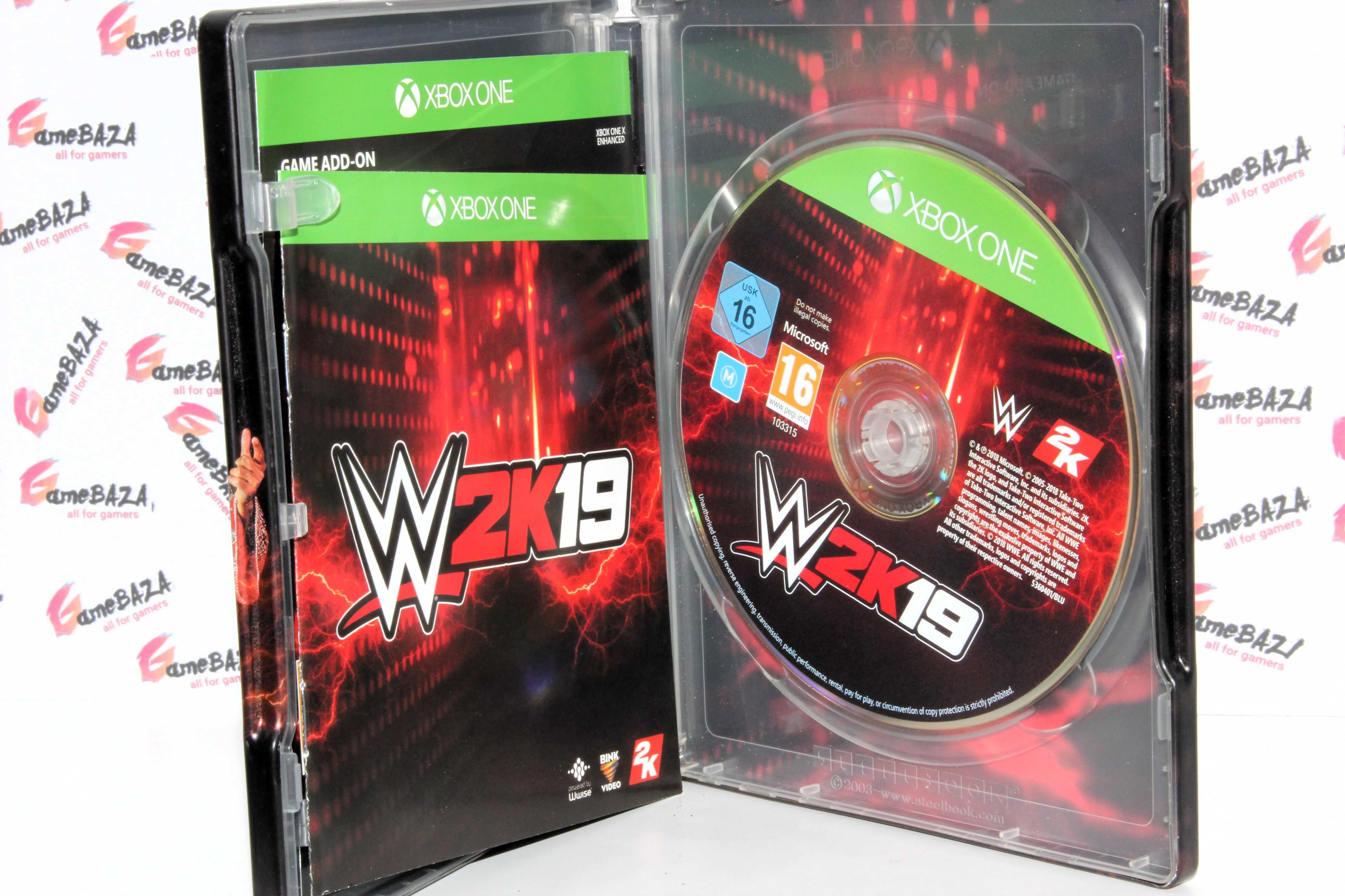 WWE 2K19 W2K19 Xbox One steelbook GameBAZA