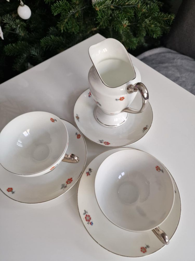 Przedwojenny zestaw kolekcjonerskiej porcelany - GIESCHE