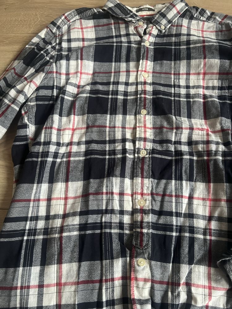 Koszula męska w krate L H&M fitted