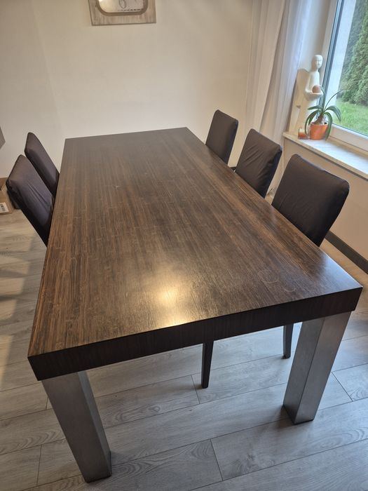 Nowoczesny stół do jadalni krzesła w gratisie 220x100