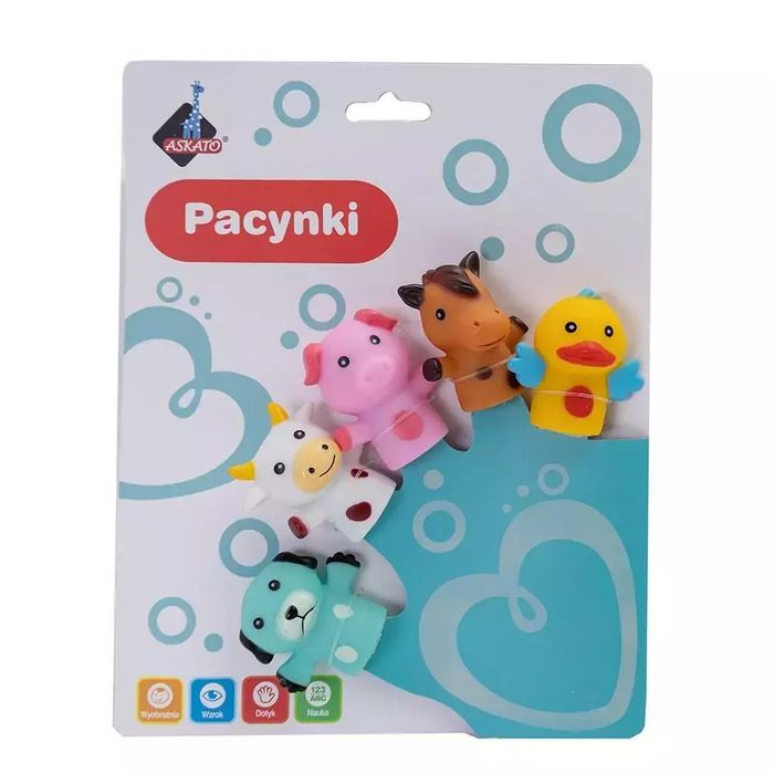 Pacynki na palce zwierzątka farma. Askato