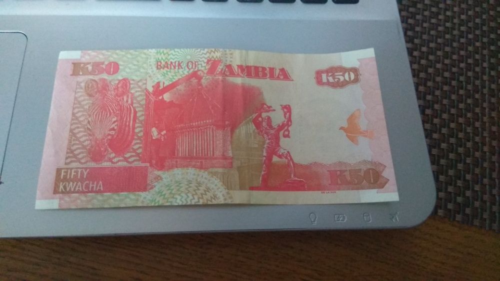 Banknoty Zambii Stan Kolekcjonerski Kwacha 50 2 sztuk okazja!