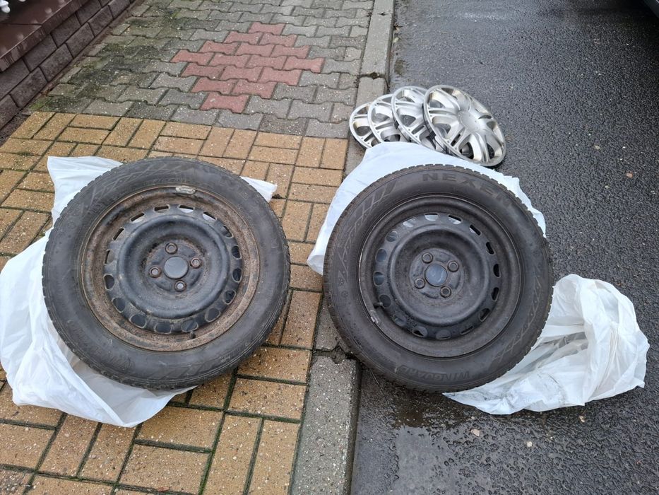 175 65 15 4szt +felgi stalowe ET39 4x100+kołpaki