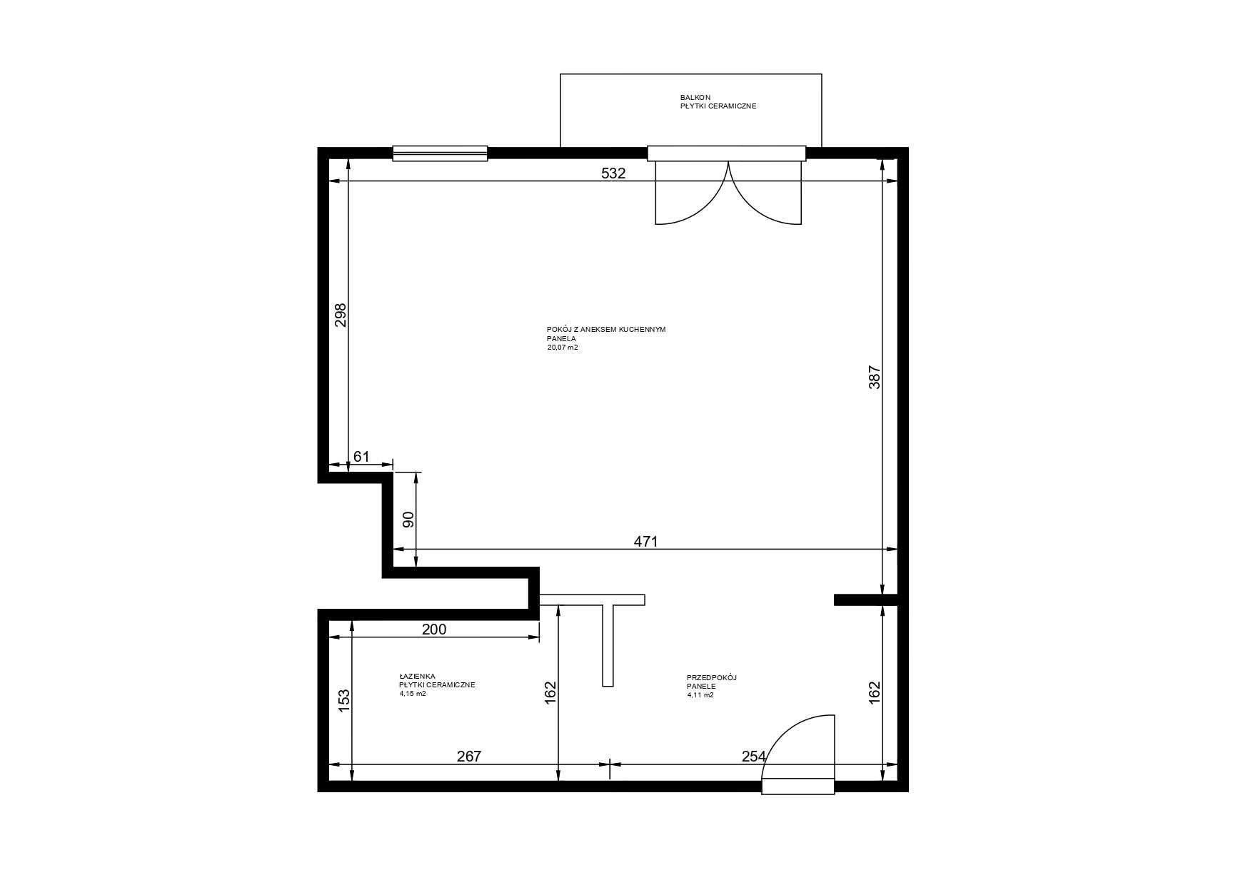 29 m² z balkonem i komórką lokatorską na Prądniku Białym