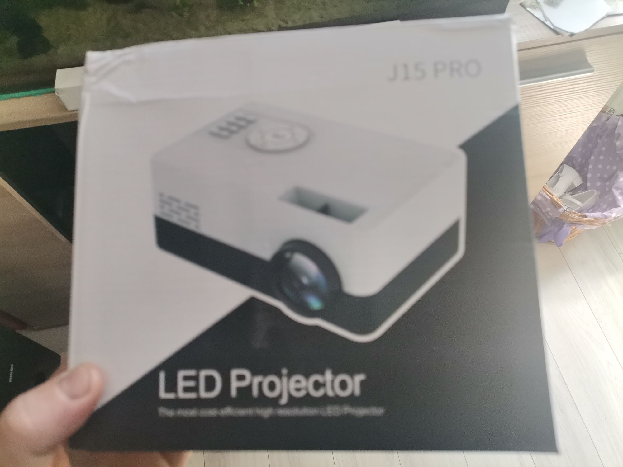 Projektor salange j15 pro 480x360 hdmi pilot zasilacz pudełko 100% ok