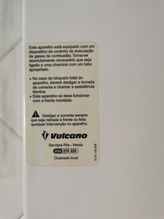 Esquentador Vulcano Ventilado - Propano