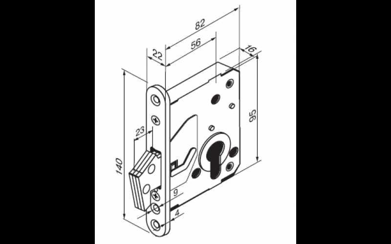 Взломостойкий врезной замок ABLOY® 4232 (Финляндия)