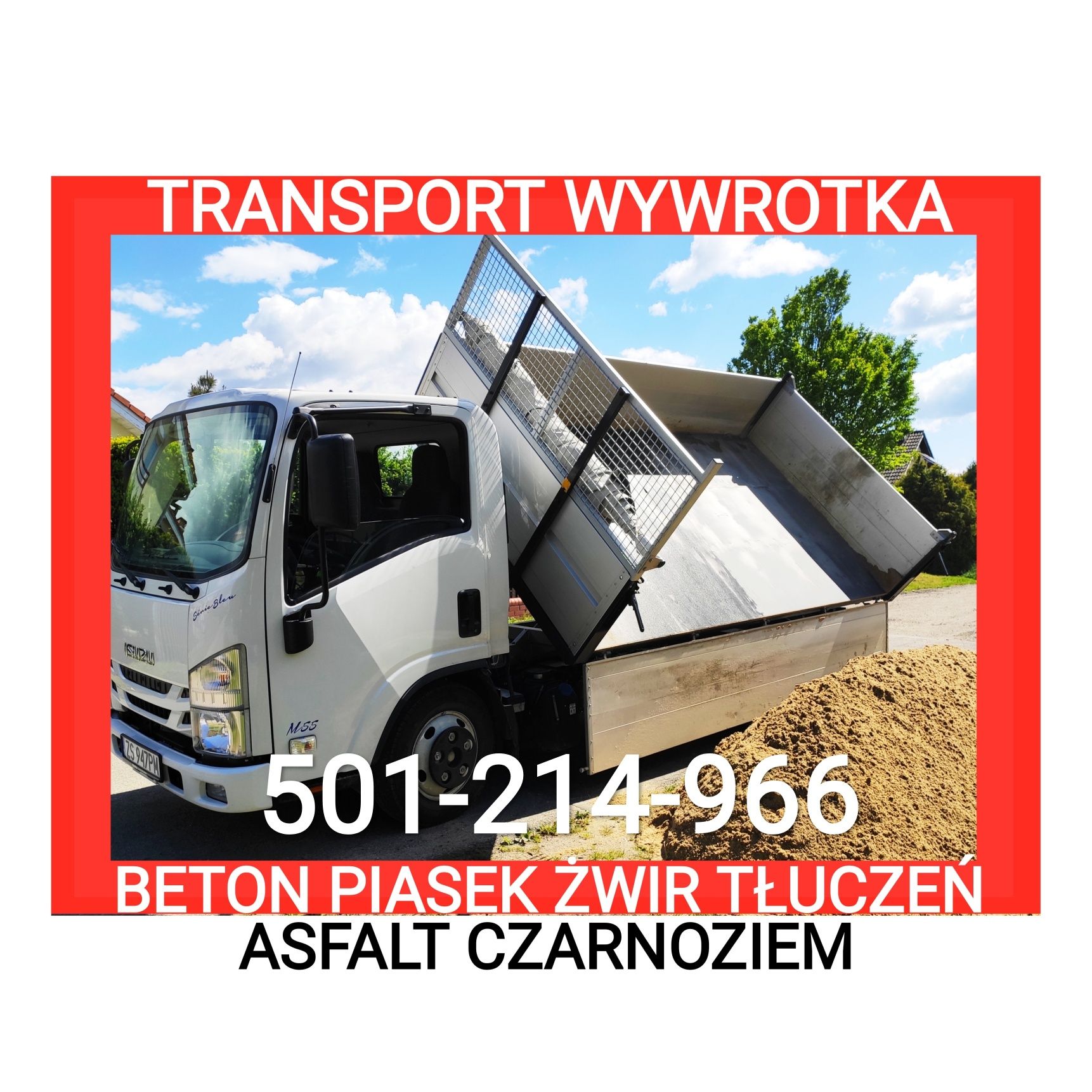 Piasek zasypowy do ubicia zagęszczenia, płukany beton transport