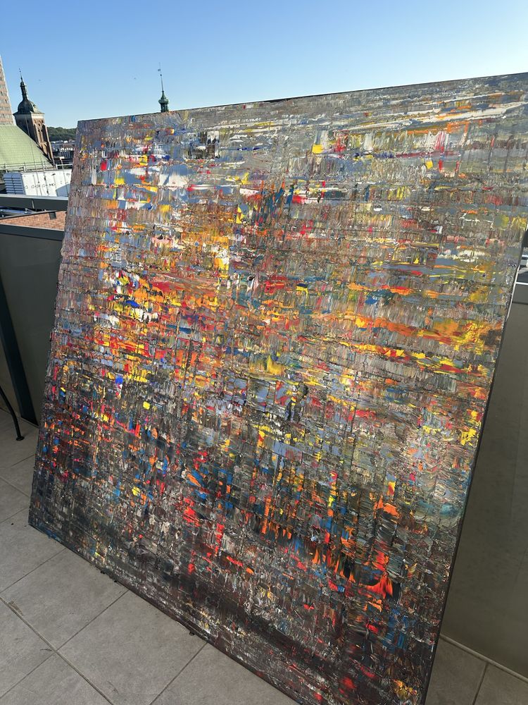 Obraz 150x150 akryl płótno abstrakcja