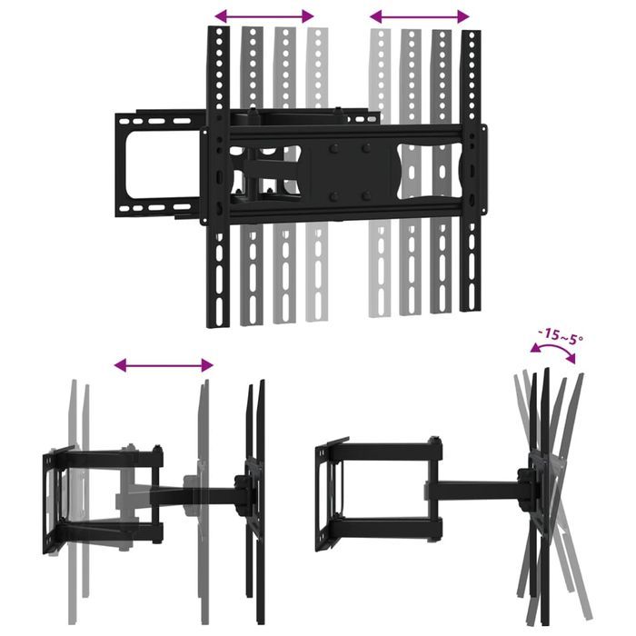 Vidaxl Uchwyt Ścienny Na Tv 26-70'', Rozstaw Vesa 400X400 Mm, 40 Kg