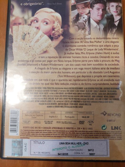 Dvd - Uma boa mulher