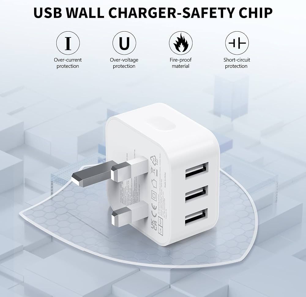 Wtyczka USB, ładowarka Multi USB 5V 3A