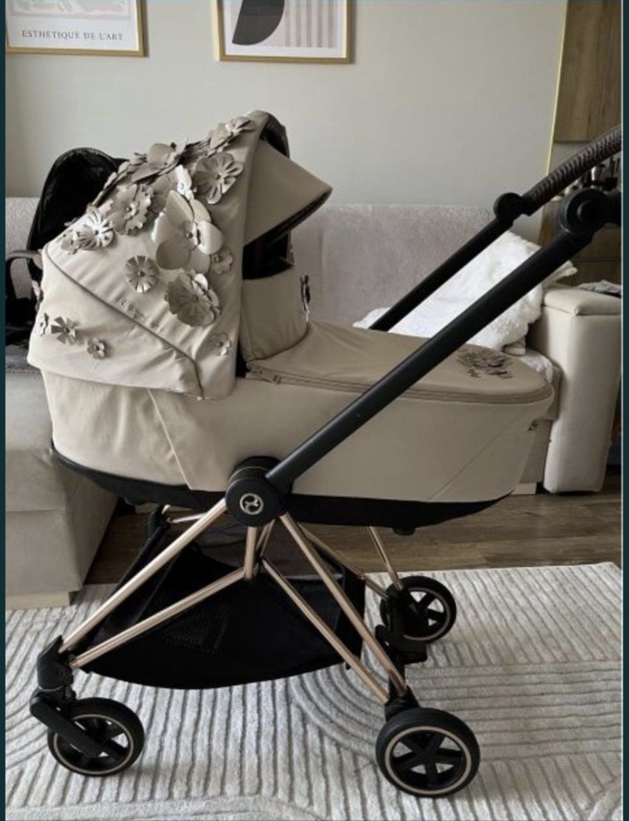 Wózek Cybex flowers mios 2.0 stelaż spacerówka