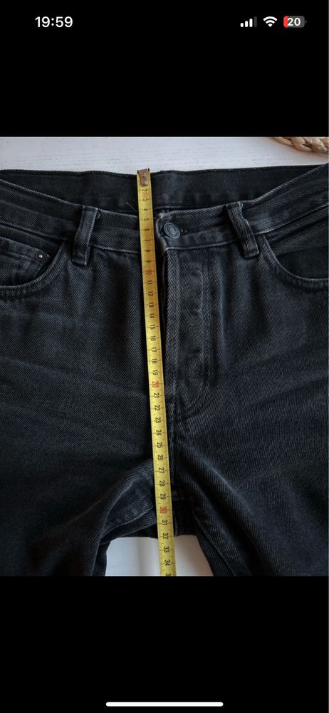 Jeansy do kostek Mango 38
