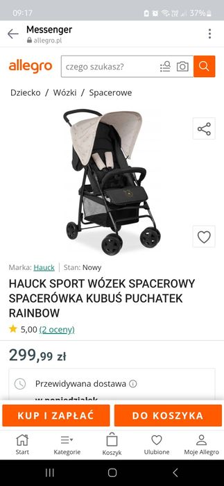 Sprzedam wózek spacerowy skladany