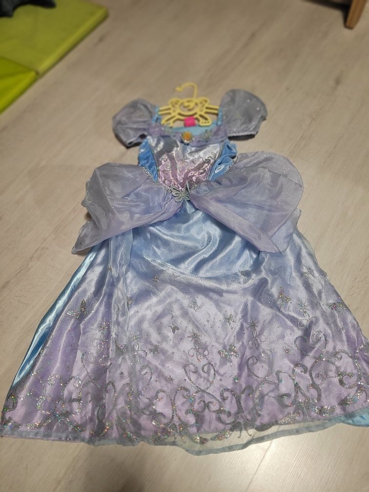 Sukienka Kopciuszka dziewczynka 4-5 lat brokat