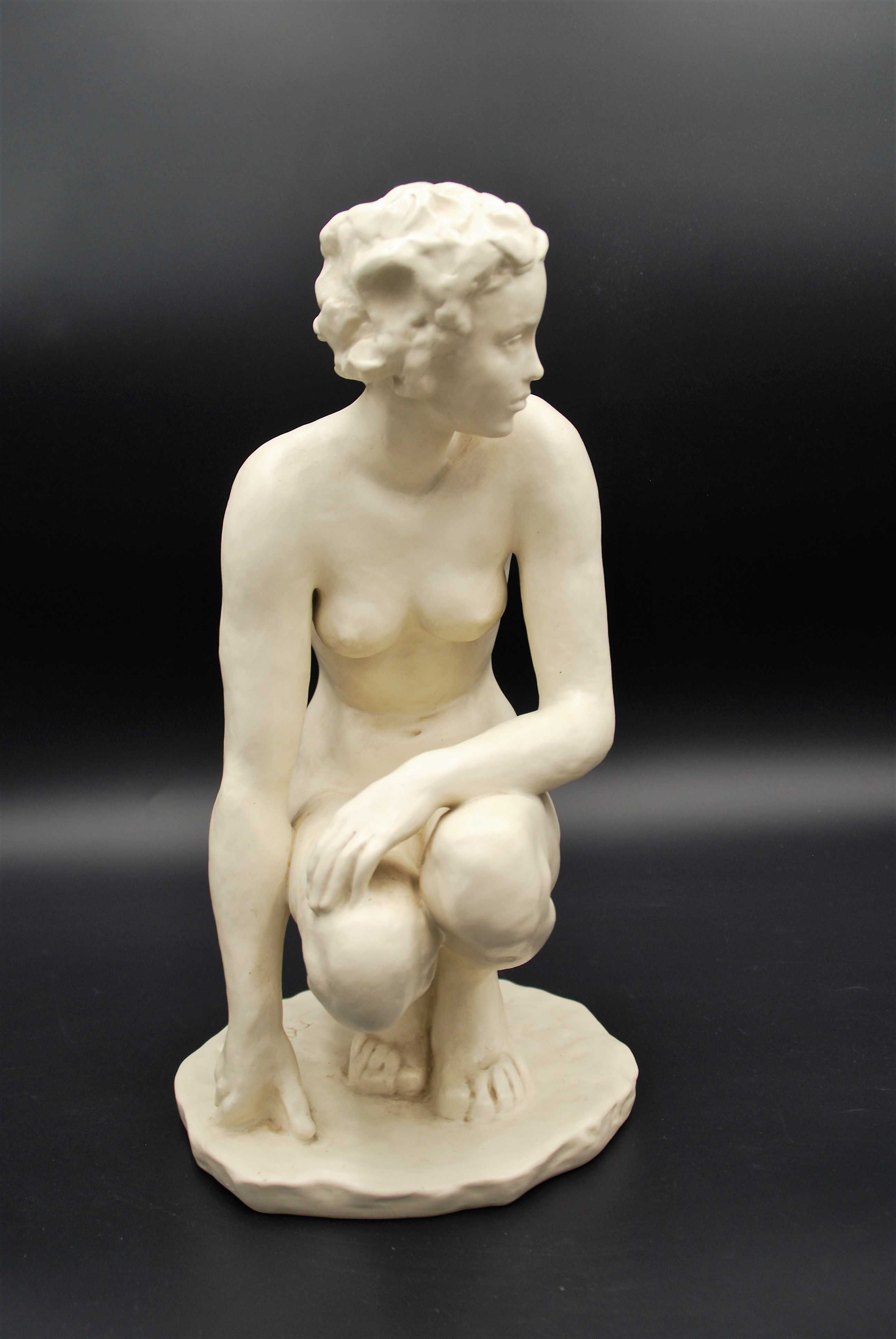 Rosenthal figura "Kucająca" proj. Fritz Klimsch