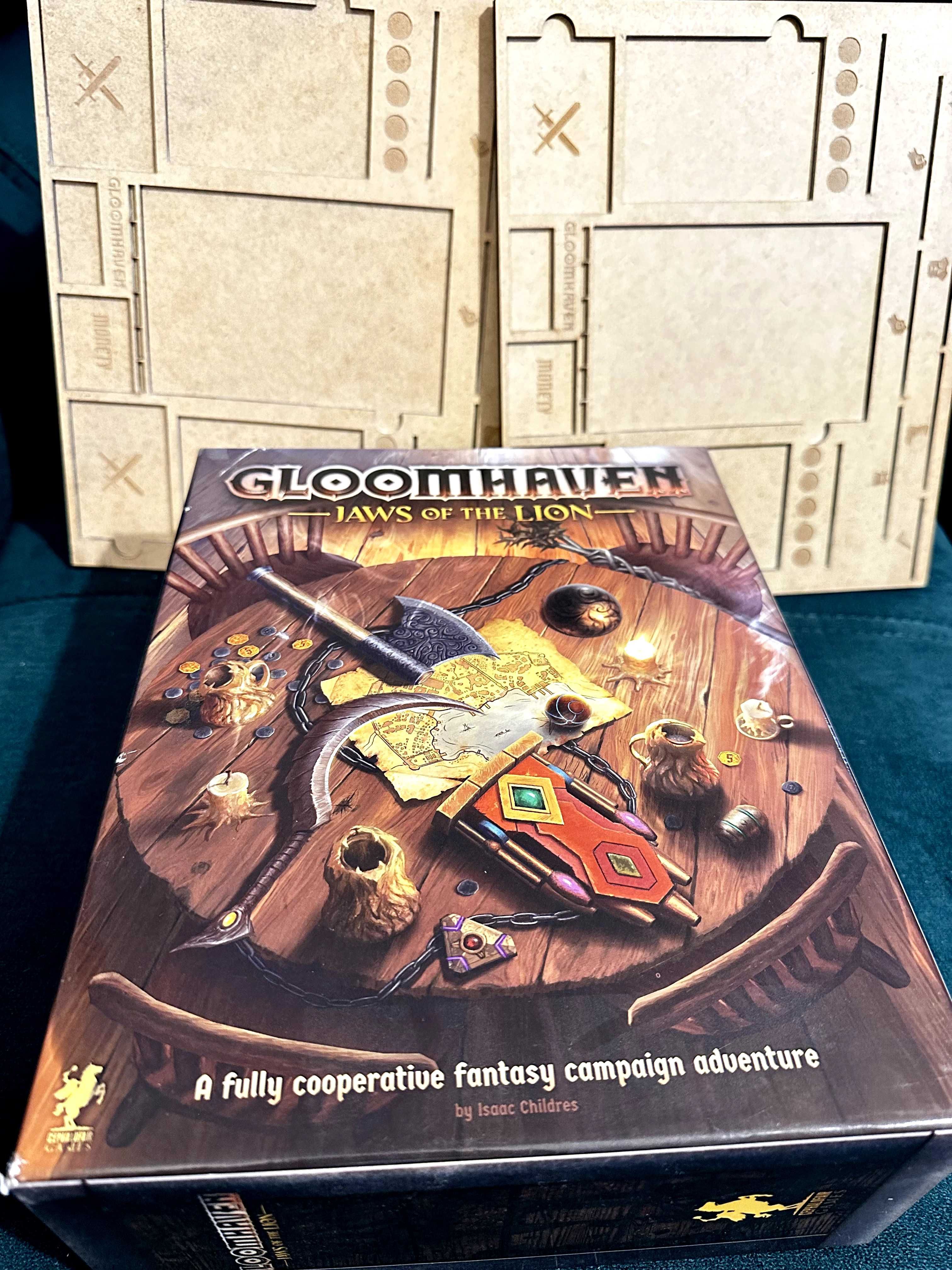 Gloomhaven Jaws of the Lion + insert + planszetki