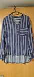 Camisa as riscas azul