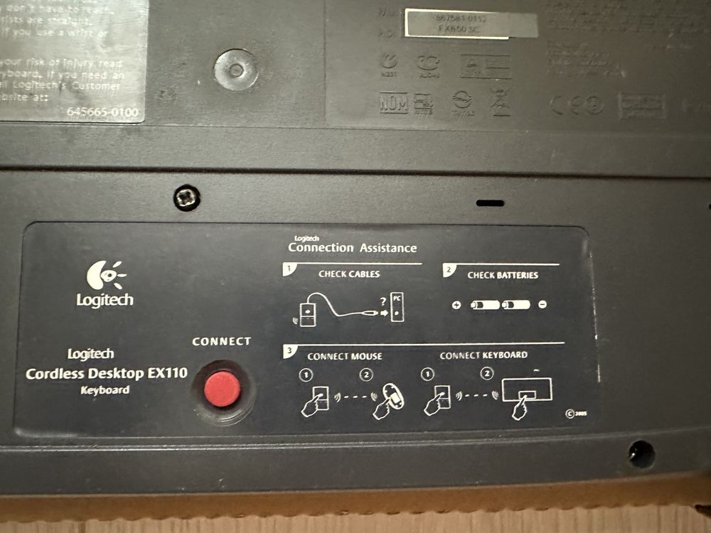 Клавіатура + миш Logitech Cordless Desktop EX110 RUS BOX