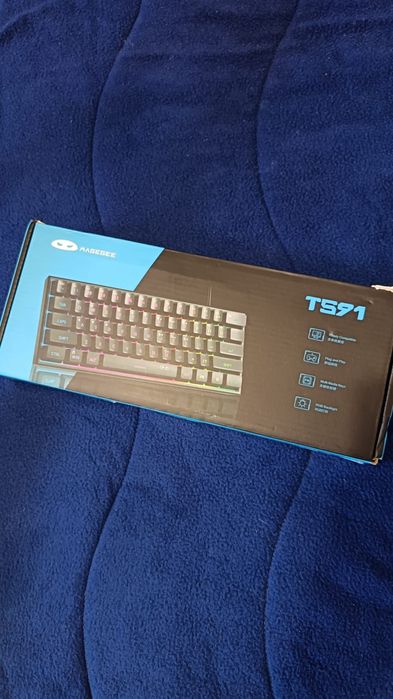 teclado gamer MageGee TS91, modelo compacto + oferta brindes