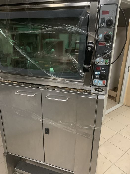 Пароконвектомат конвекційна  піч з ростойковою шафою  на 380В 10кВт